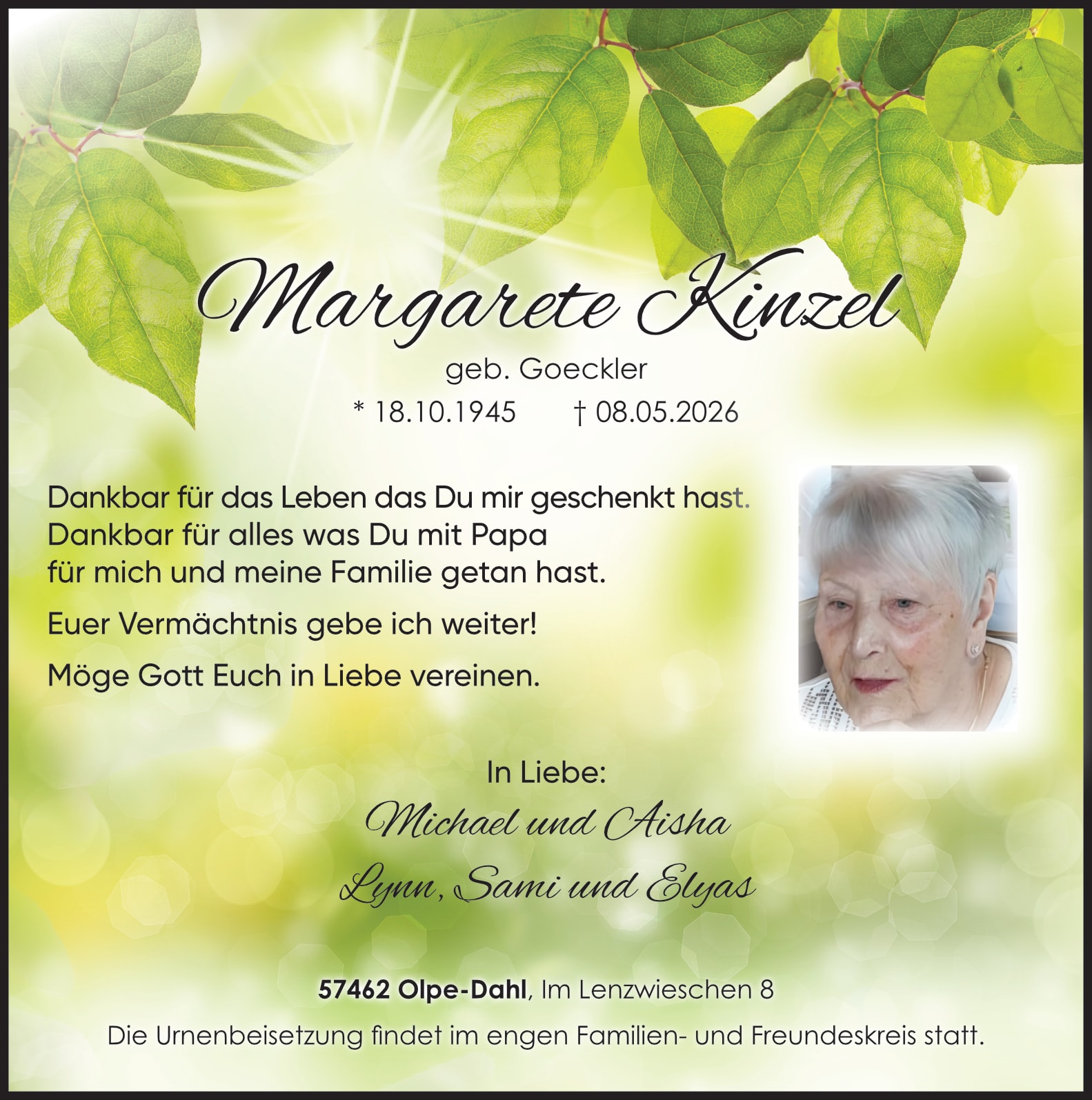 Margarete Kinzel